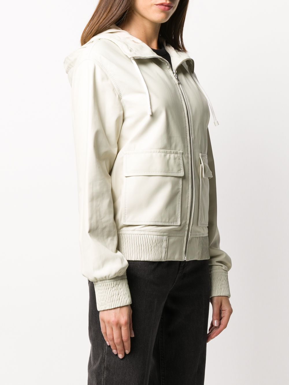 фото Yves salomon zipped drawstring jacket