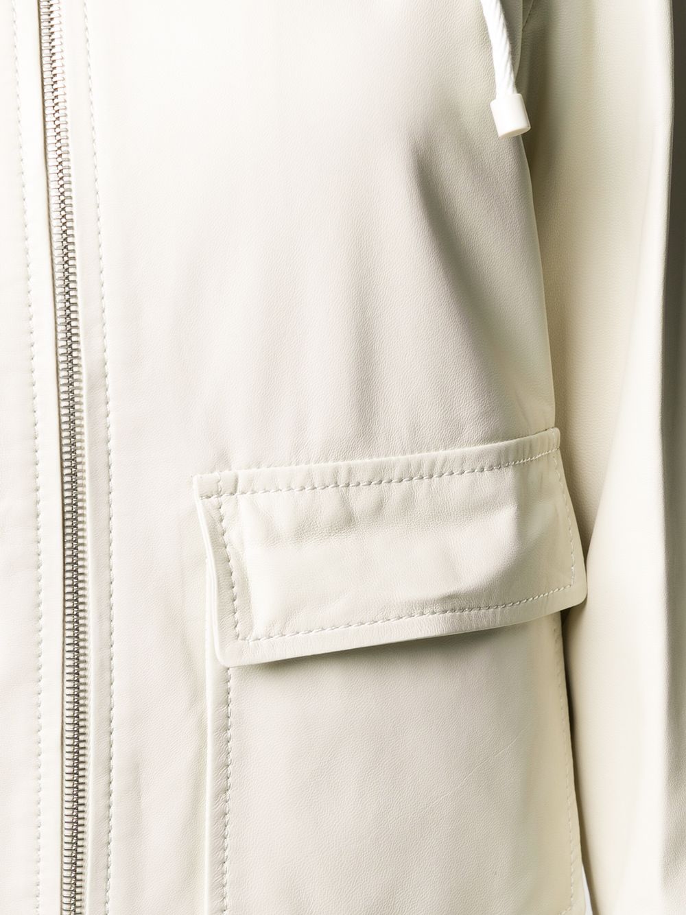 фото Yves salomon zipped drawstring jacket