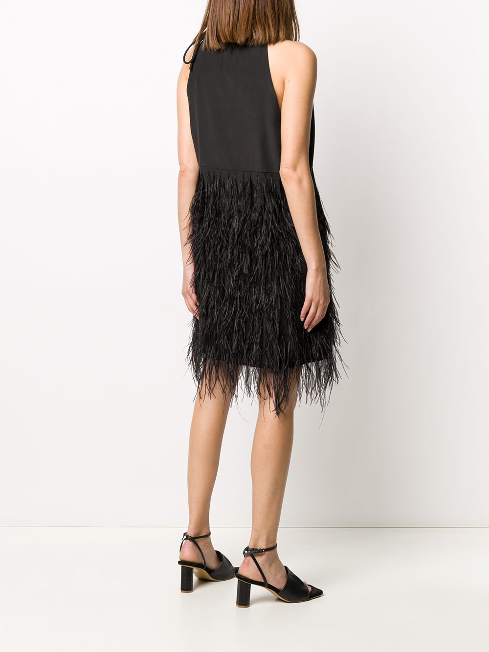 фото Yves salomon feathered mini dress