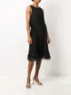 Yves Salomon feather trimmed midi dress