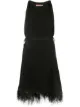 Image 1 of Yves Salomon feather trimmed midi dress