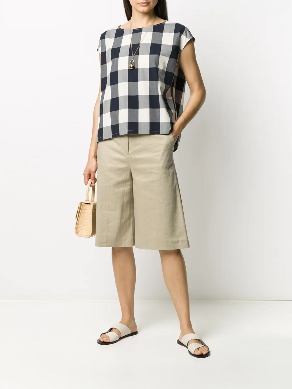 Woolrich Geruite top Blauw