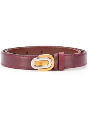 Gucci Pre Owned GG Buckle Belt Farfetch