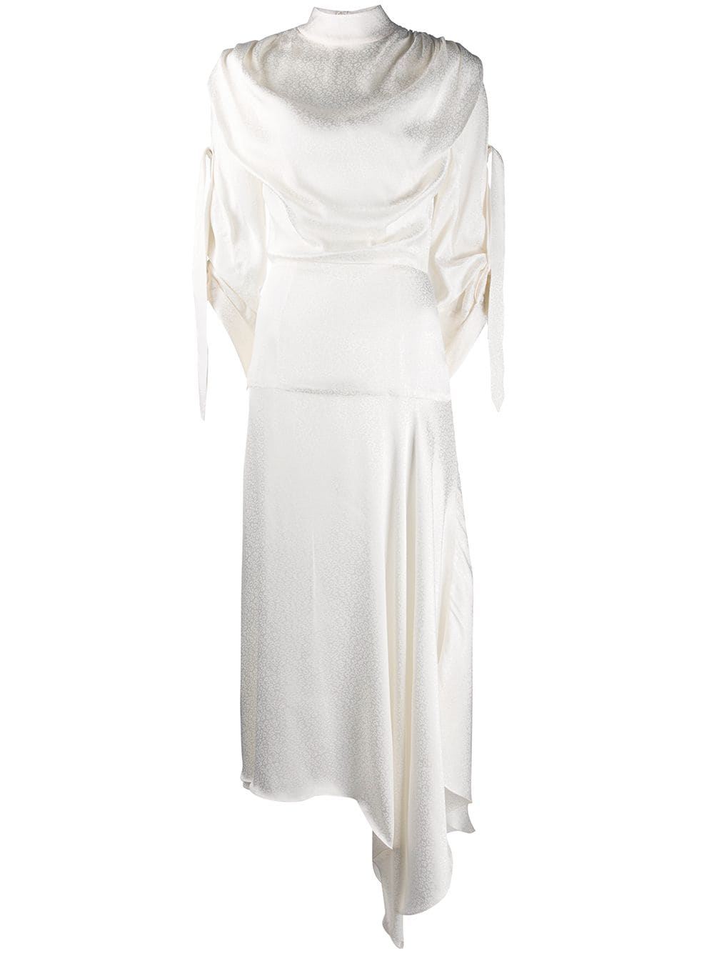 Shop Materiel Draped Midi Dress In White