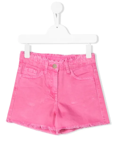 Monnalisa frayed edge denim shorts