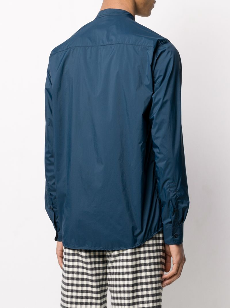 Shop Soulland Yassin Plain Shirt In Blue