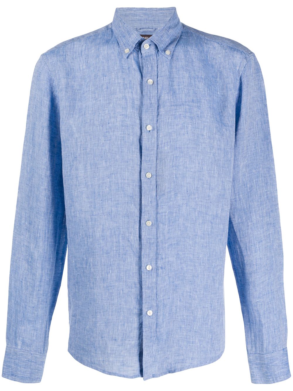 Michael Kors Men's Light Blue Linen Shirt | ModeSens