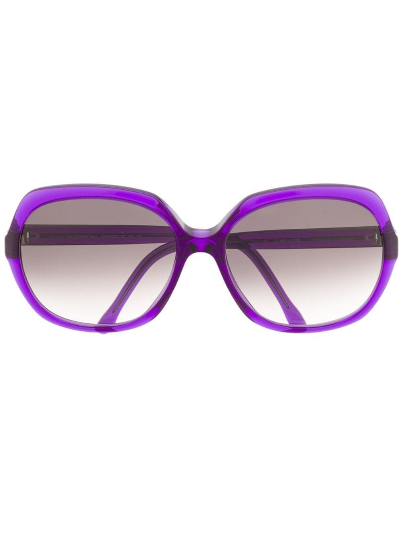 Mykita Emanuelle Oversized Frame Sunglasses In Purple