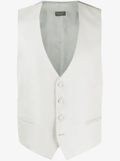 Dell'oglio V-neck silk waistcoat