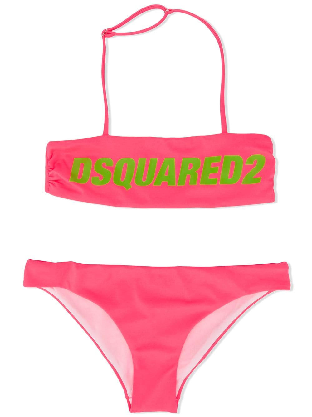 Dsquared2 Teen Logo Print Bikini Set In Pink