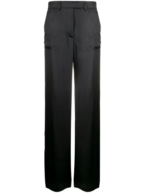 high rise black trousers