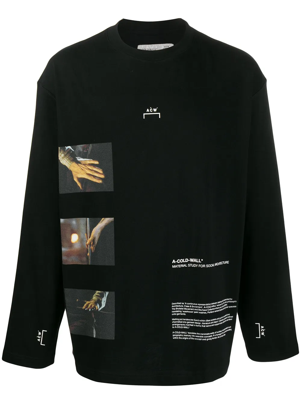 

A-COLD-WALL* sudadera con estampado fotográfico - Negro
