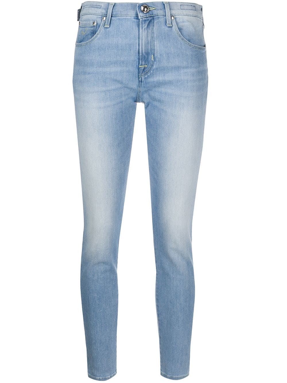 Jacob Cohen Denim Mid Rise Skinny Jeans In Blue