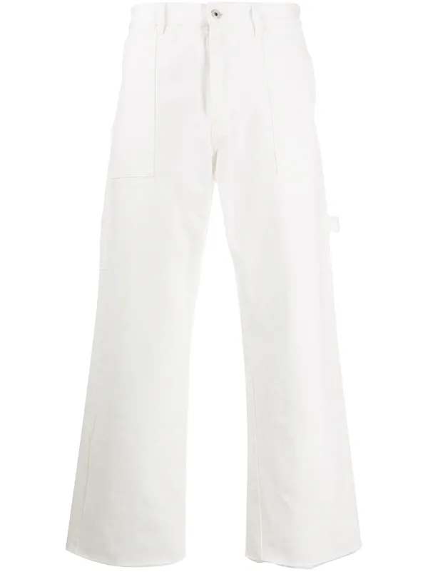 cuffed cropped trousers