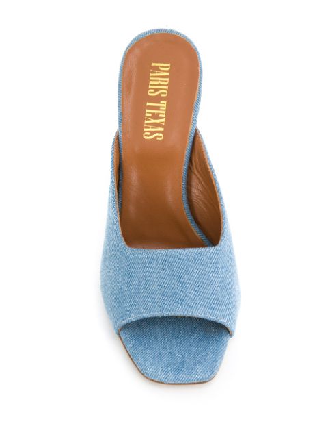 Paris Texas 110mm Denim Mules - Farfetch