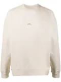 A-COLD-WALL* crew neck logo printed sweatshirt - Neutrals
