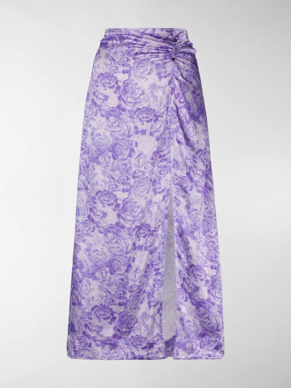 GANNI ROSE PRINT SLIP SKIRT,F452215119421