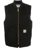 Carhartt WIP logo patch zipped vest - Black