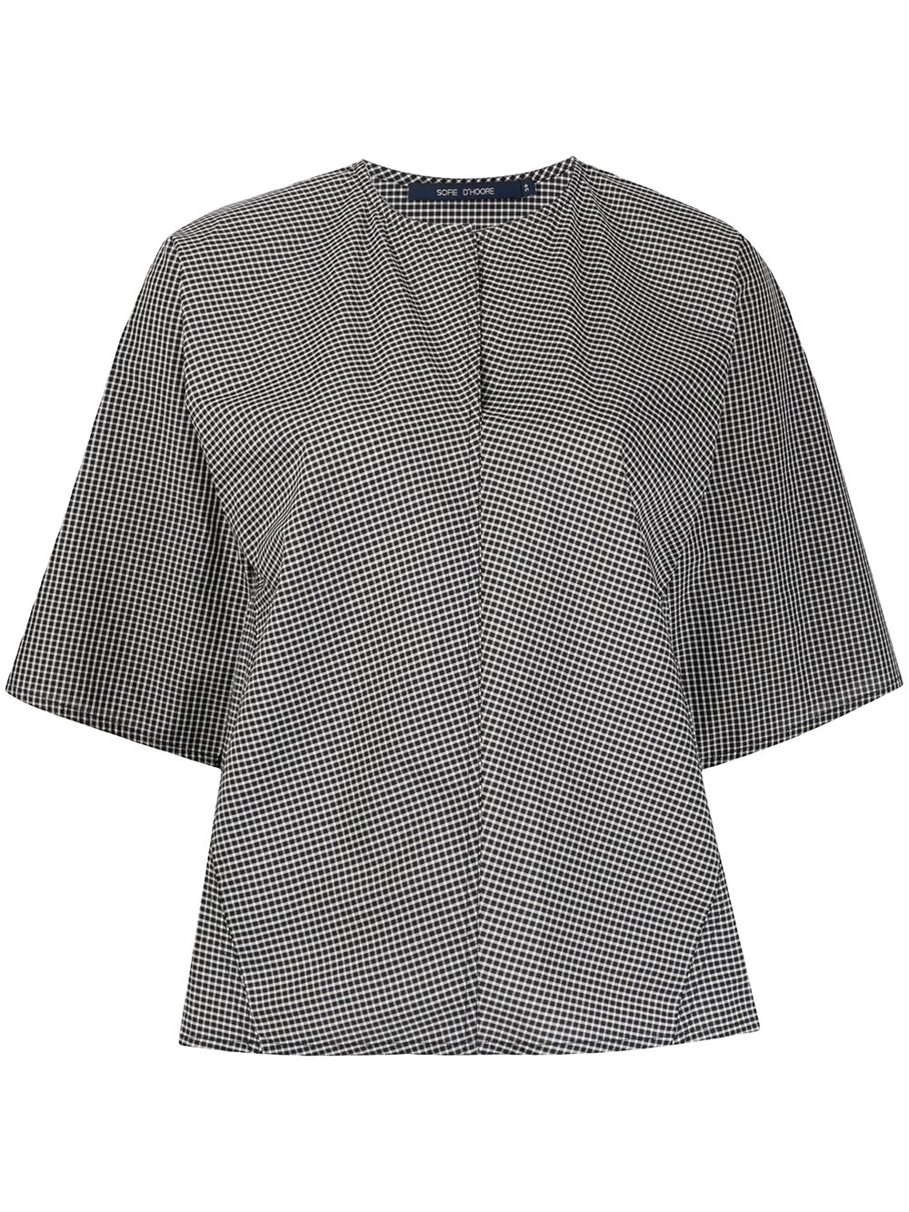 фото Sofie d'hoore banpo checked cotton blouse