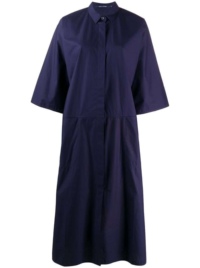 Sofie D'hoore Oversized Shirt Dress In Blue