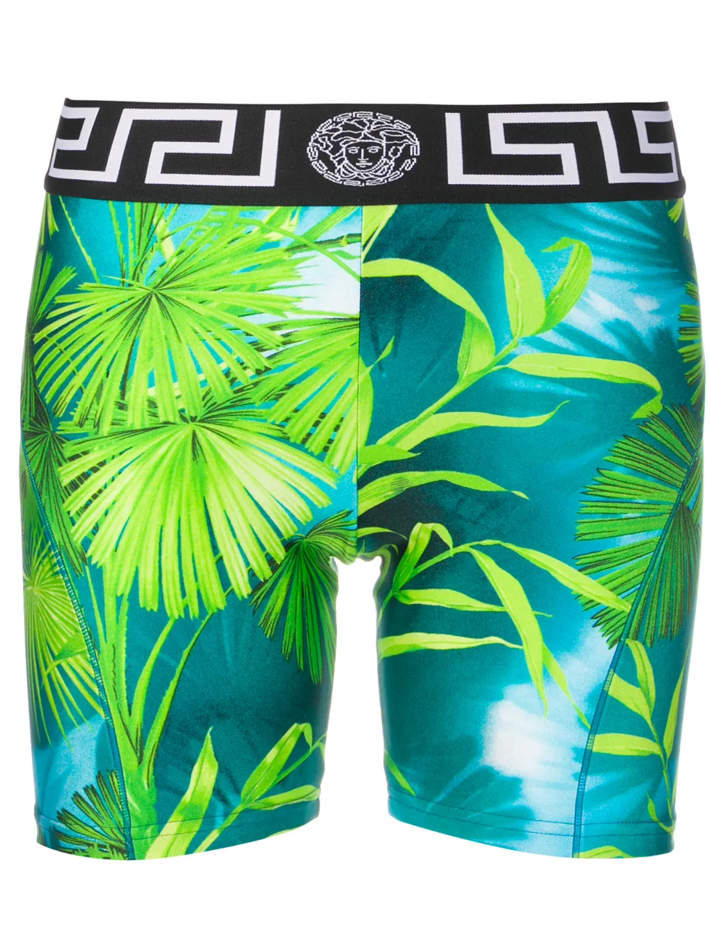VERSACE LEAF PRINT CYCLING SHORTS,AGD87003A23469715119931