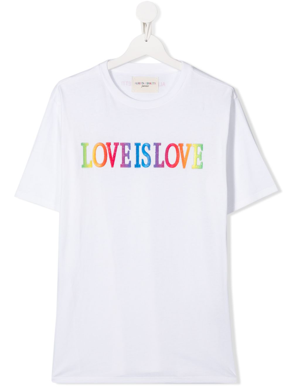 фото Alberta ferretti kids teen love is love t-shirt