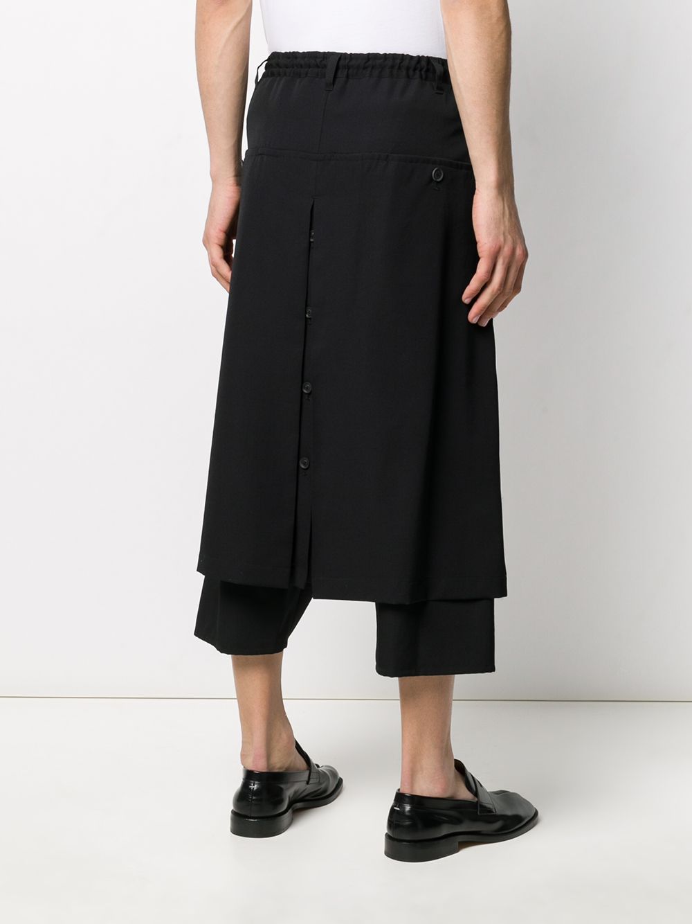 фото Yohji yamamoto укороченные брюки с запахом