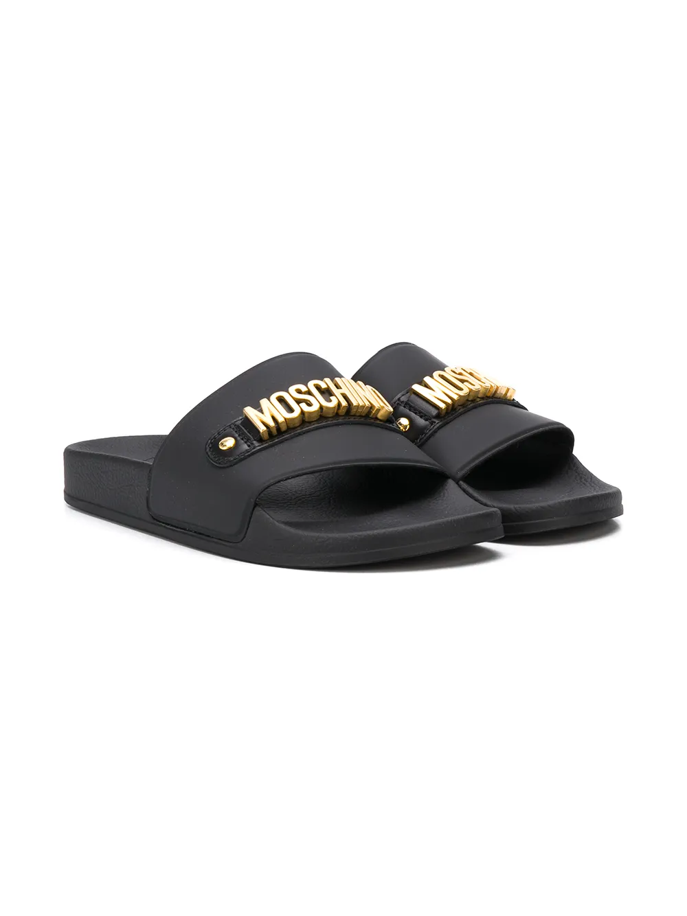 Moschino Kids шлепанцы с логотипом Moschino Kids шлепанцы с логотипом