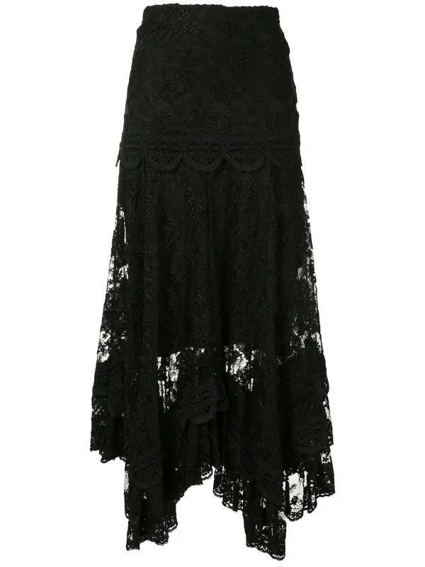 black skirt lace