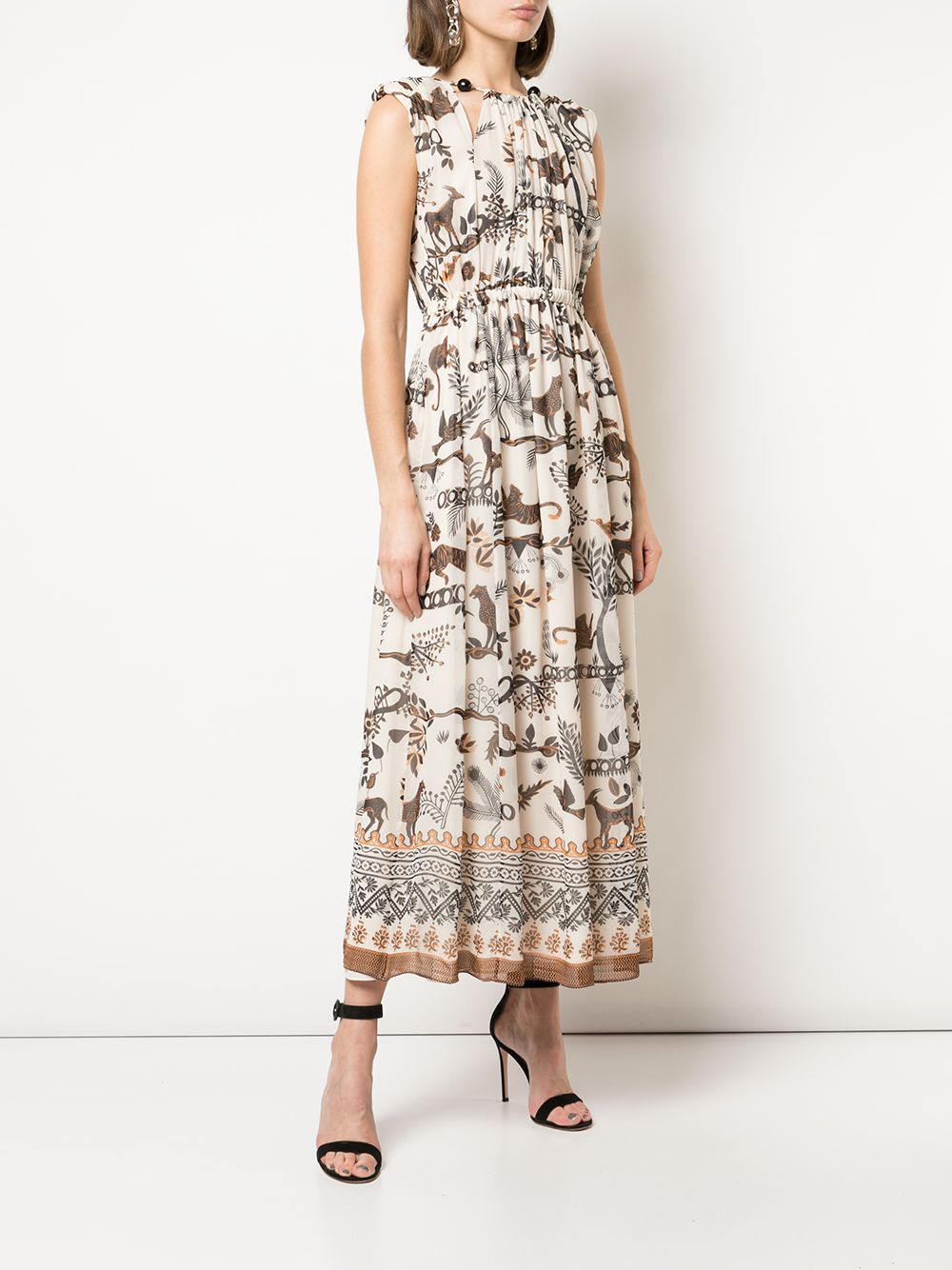 Saloni jungle-print Maxi Dress - Farfetch