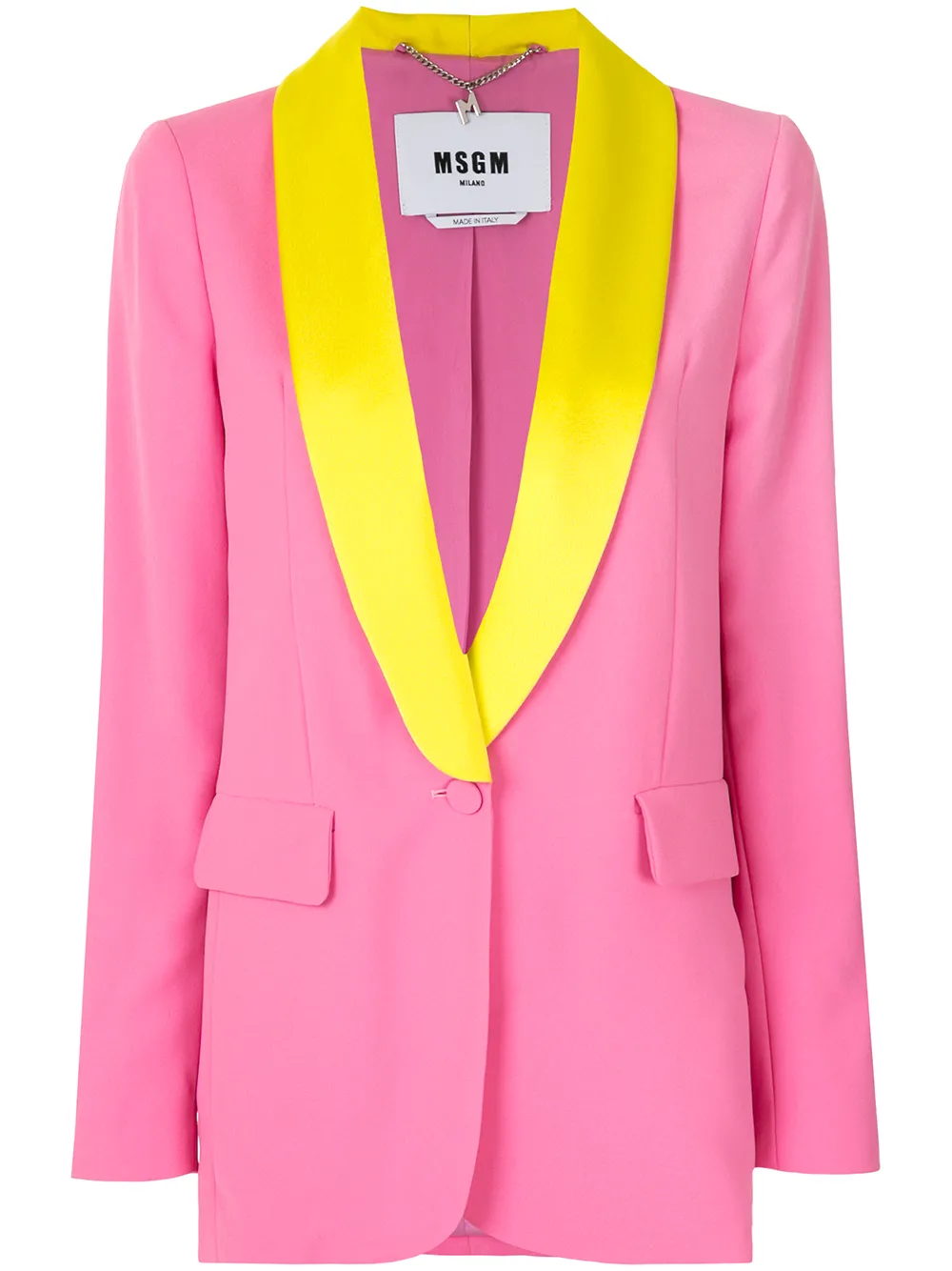 MSGM двухцветный блейзер MSGM двухцветный блейзер