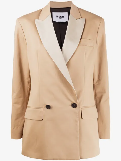 MSGM blazer con doble botonadura
