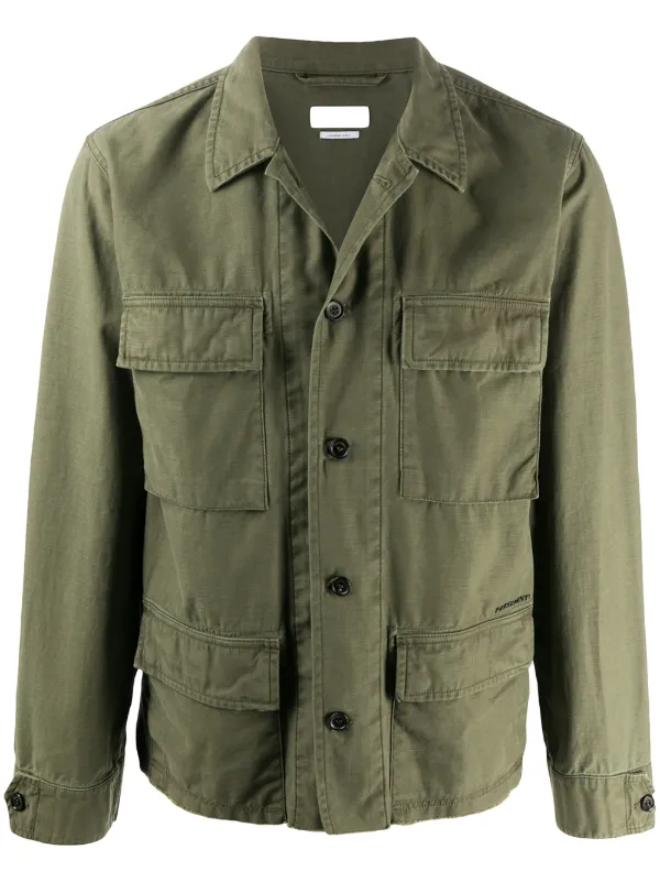 President S Embroidered Stripe Utility Jacket Ss20 Farfetch Com