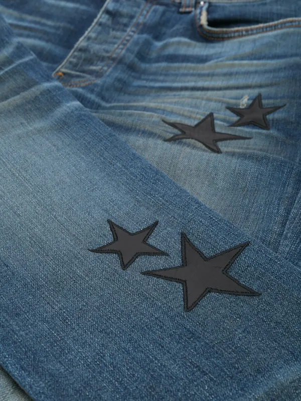 stars on jeans
