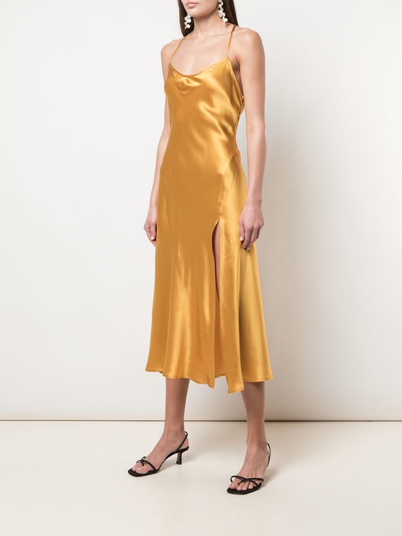 Shop Reformation Hamlet Dress In Gold