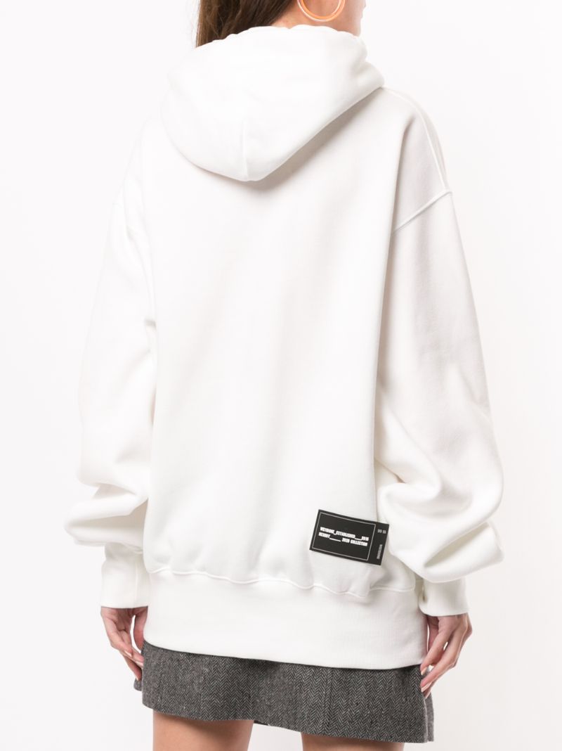 Shop We11 Done Sketch Print Hoodie In White