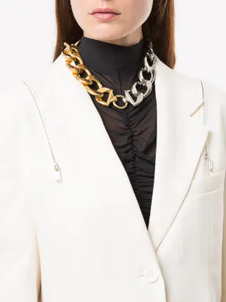 two-tone chain necklace展示图