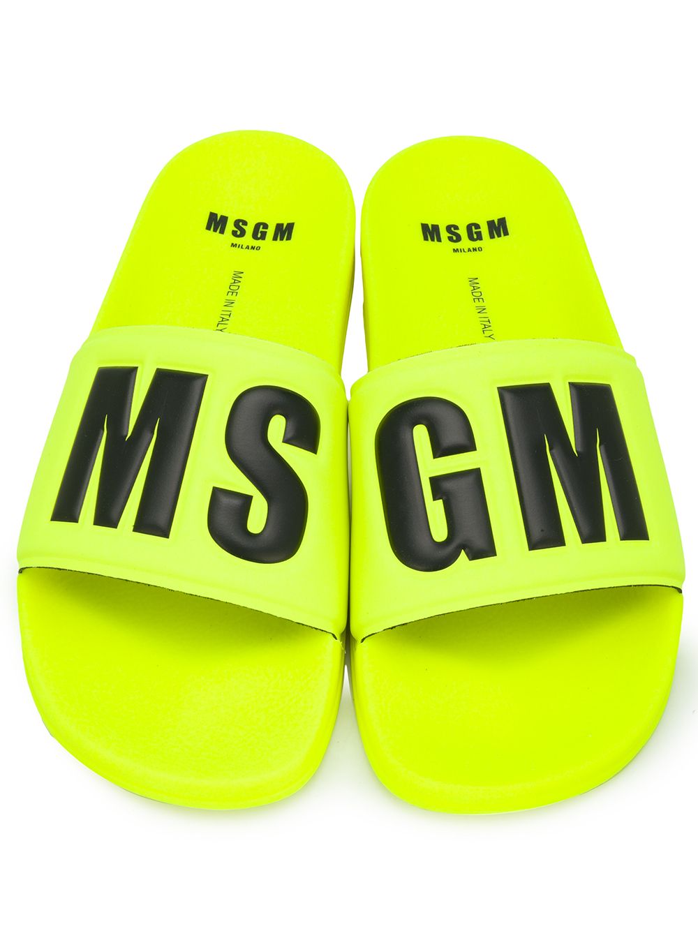 фото Msgm logo-embossed slides