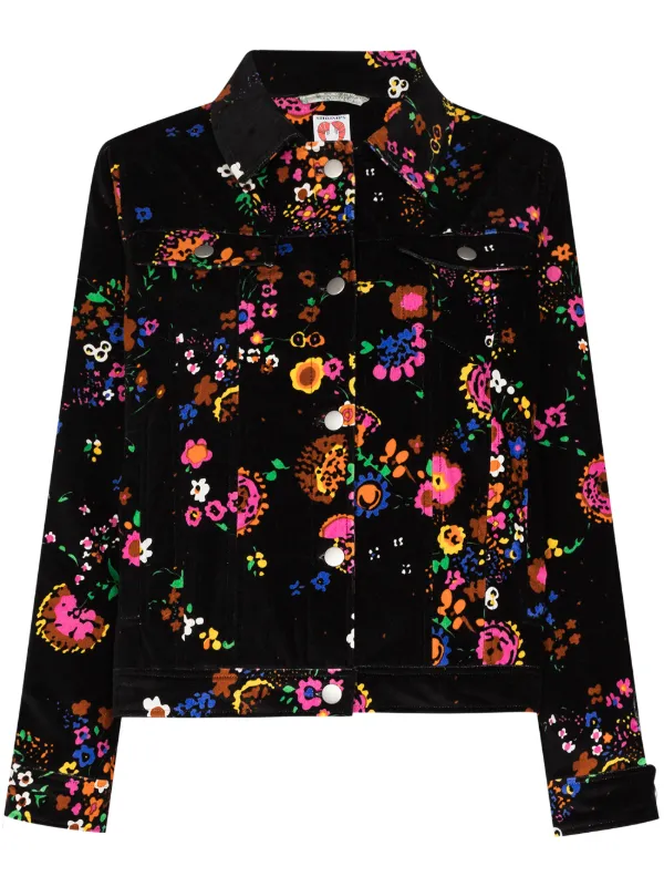 Floral velvet jacket Clearance