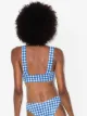 Silvia Tcherassi bow-detail gingham-print bikini top