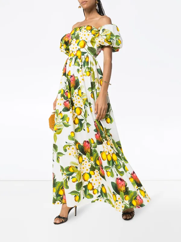 maxi lemon dress