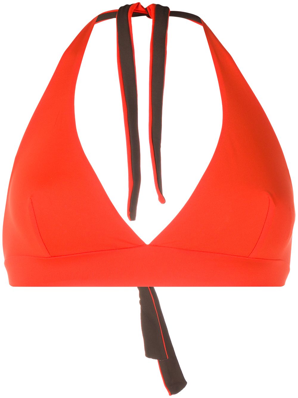 Fisico Halterneck Bikini Top In Orange