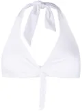 Fisico halterneck bikini top - White