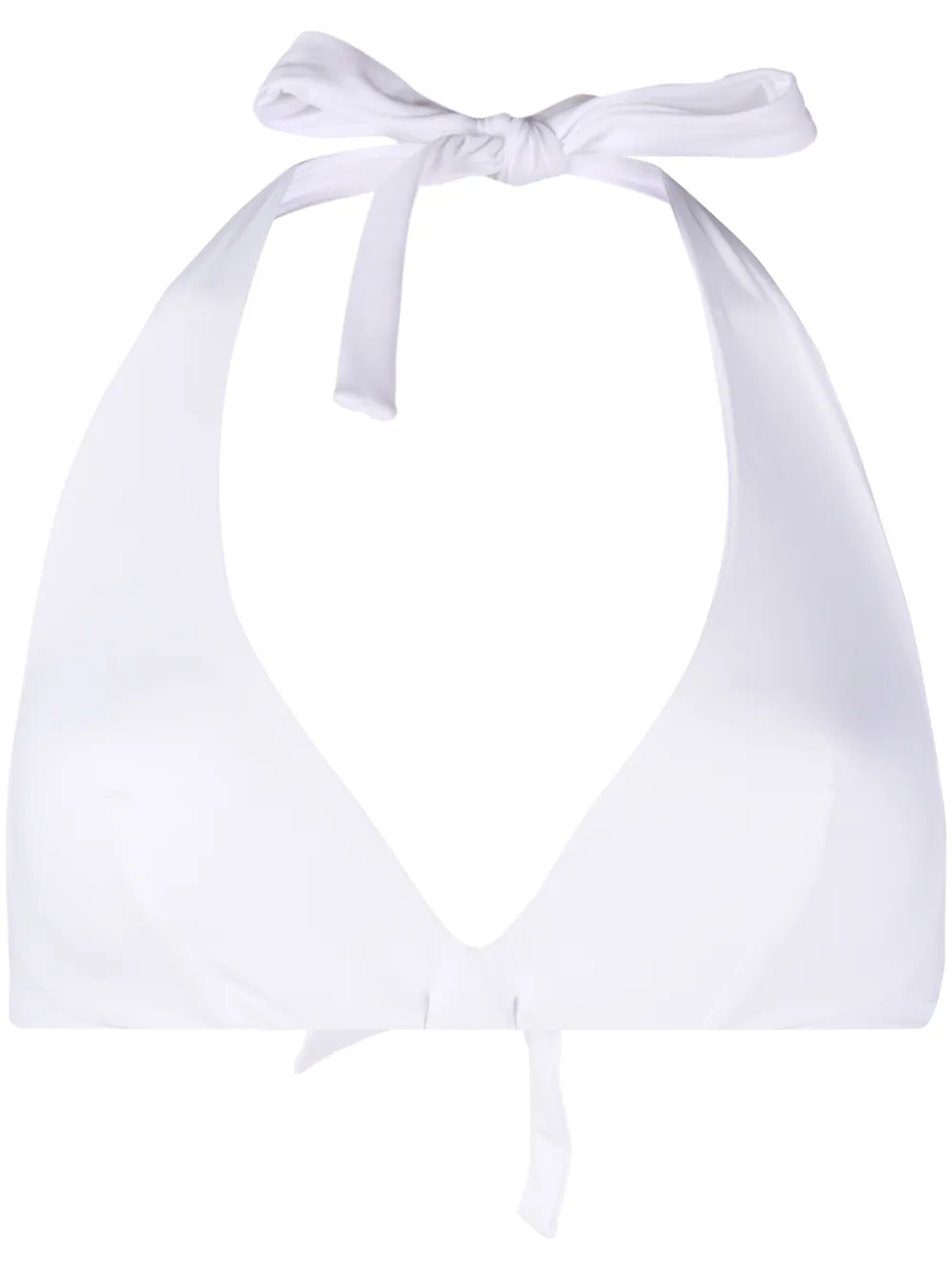 Fisico Cristina Ferrari Halterneck Bikini Top In White