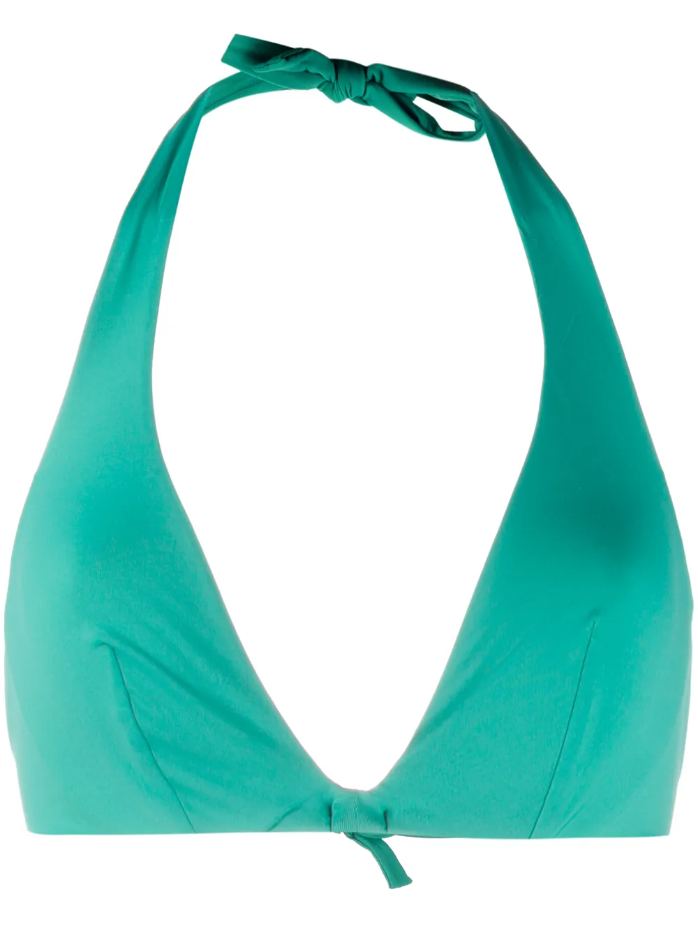 Fisico Cristina Ferrari Halterneck Bikini Top In Green