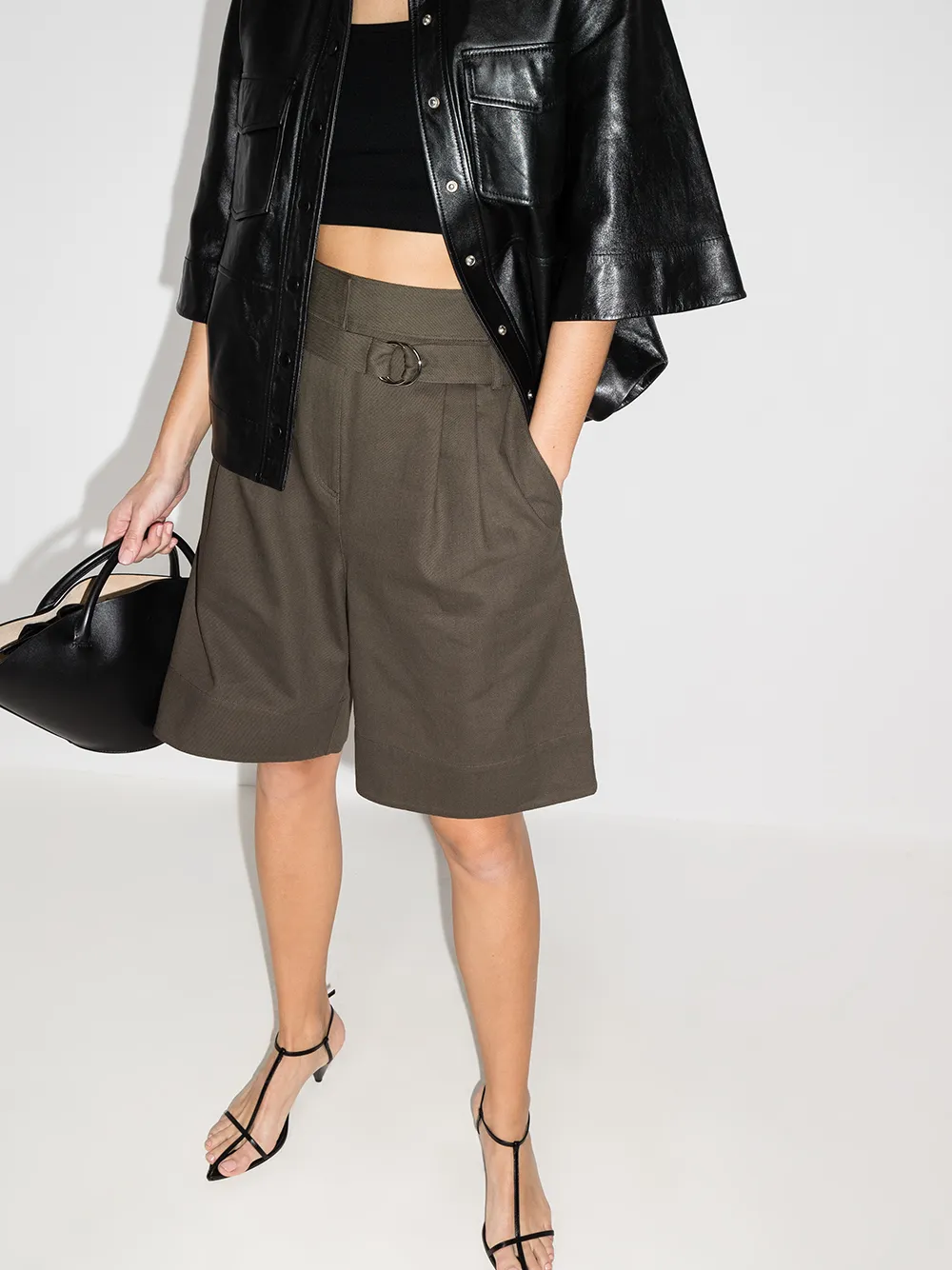  Tibi 'jenson' Shorts   Grün 