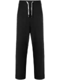 DUOltd stripe detail long jogging pants - Black