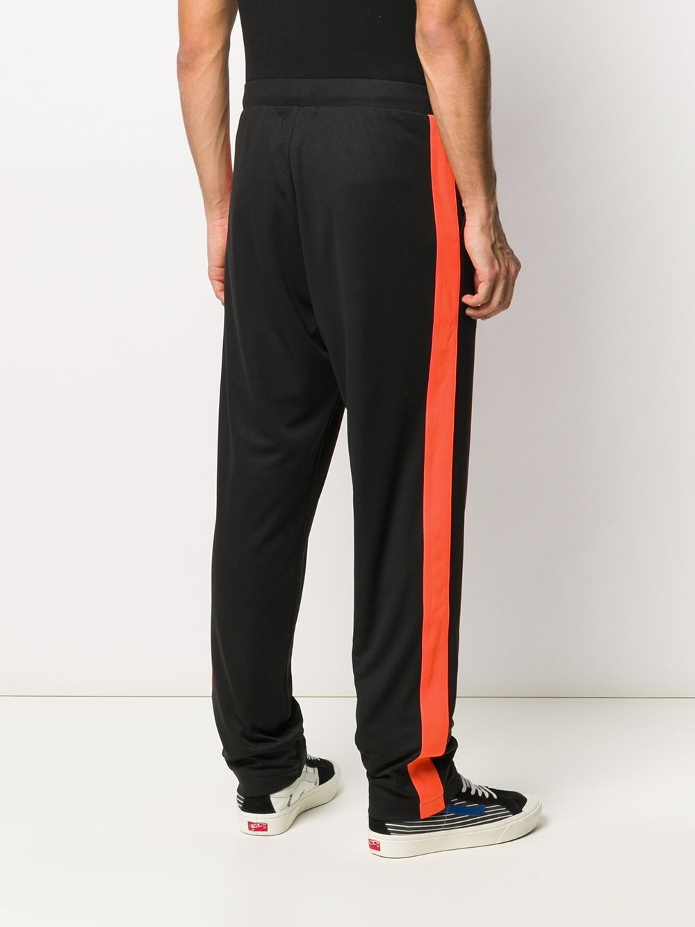 Shop Duoltd Stripe Detail Long Jogging Pants In Black