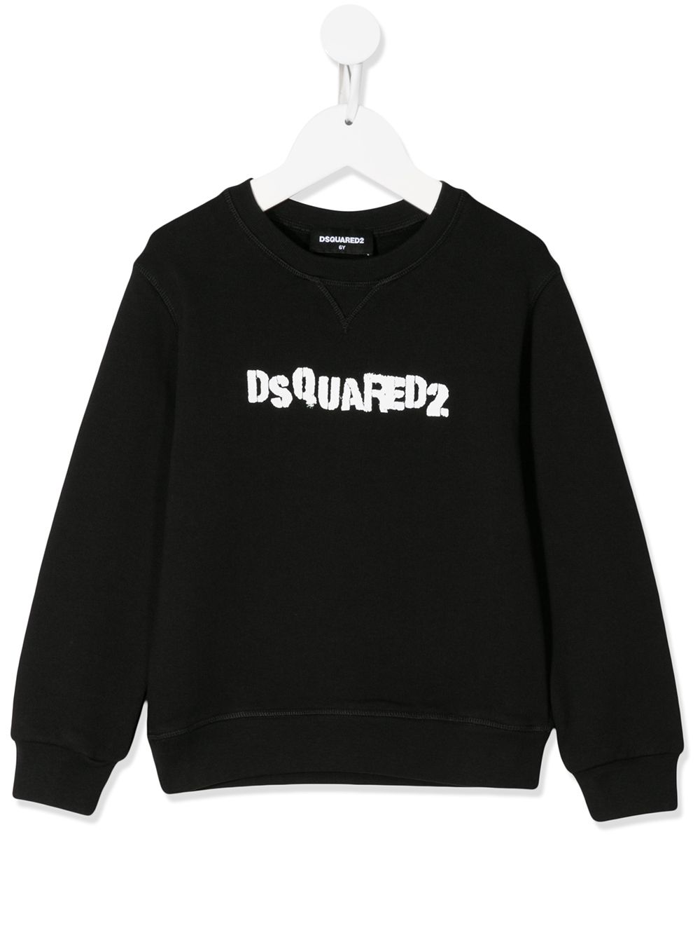 Shop Dsquared2 Stamped Logo Print Sweatshirt In Black