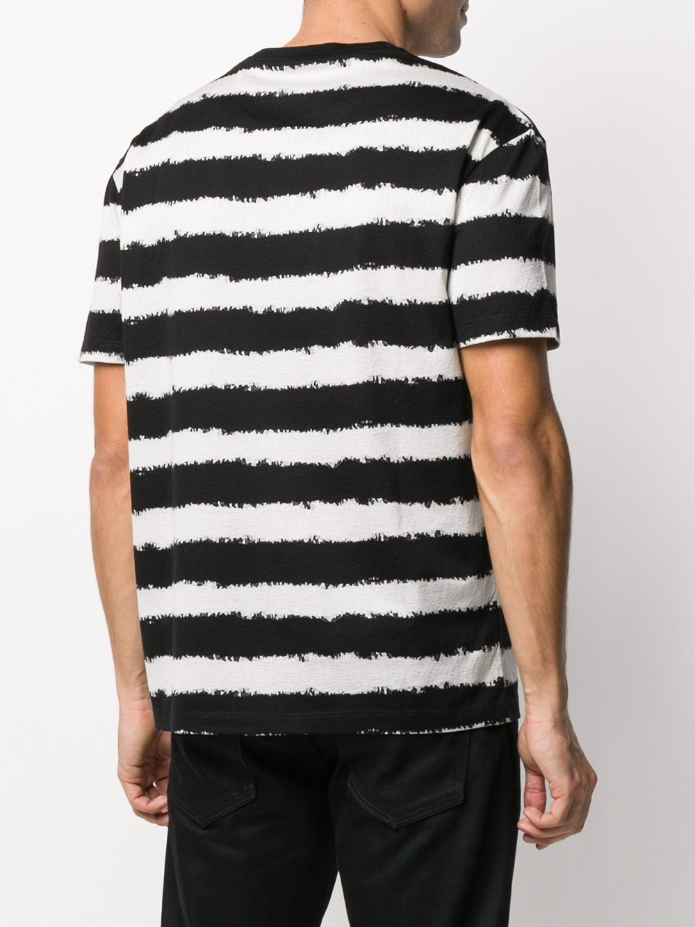 фото John varvatos striped crewneck t-shirt